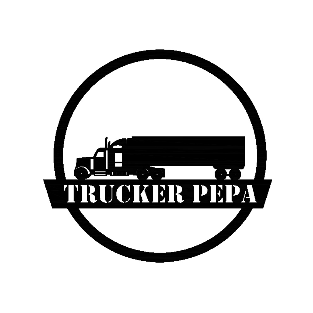 Kruhový monogram kamioňák na míru