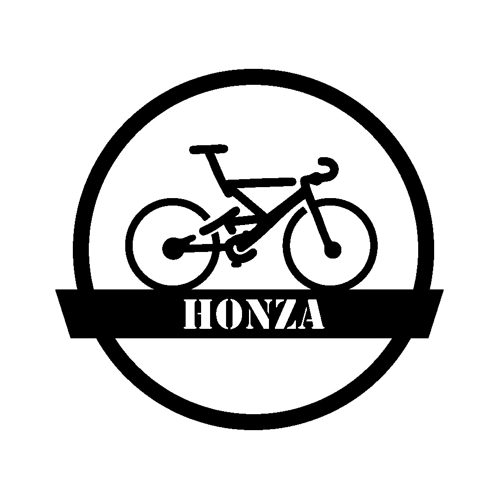 Kruhový monogram cyklista na míru